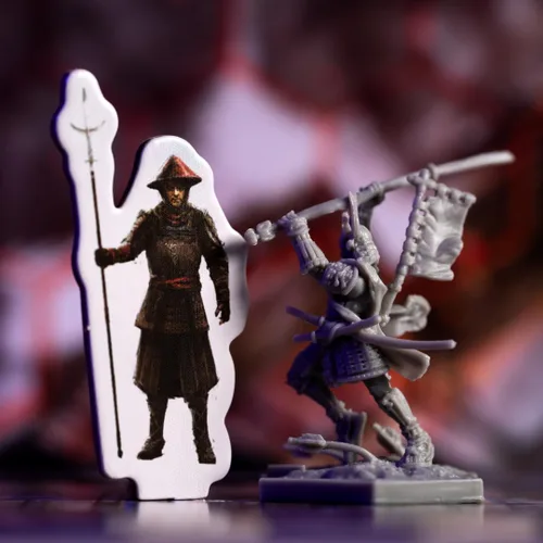 Vista 9 de Senjutsu: Battle for Japan - Juego de duelo samurái con miniaturas y manualidades de mazos, juego de estrategia para niños y adultos, a partir de 14