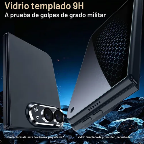 Vista 2 de TZGZT Paquete de 3 protectores de pantalla de privacidad para iPhone Duo Dureza 9H de grado industrial, compatible con fundas, con protectores