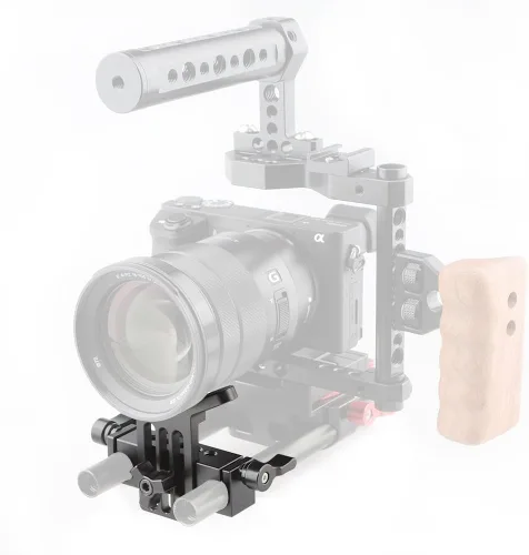 Vista 6 de CAMVATE Soporte de lente 0.591 in Rod Clamp Rail Block para DSLR Rig Rod Soporte Rail System - 1108