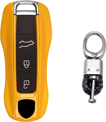 Vista 14 de Xotic Tech - Carcasa rígida de ABS con llavero, compatible con Porsche Cayenne, Panamera, Boxster, Cayman Carrera 918 Spyder Macan, llave
