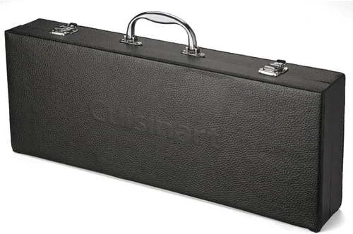 Vista 3 de Cuisinart CGS-2010 Premium Grill Set (10 piezas) y Cuisinart CGPR-221 Prensa de parrilla de hierro fundido (mango de madera), pesa 2.1 libras