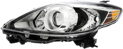 Vista 8 de Para Mazda 5 Faros Lámparas Set 2008 2009 Halógeno Negro Trim Conductor y Pasajero Lado