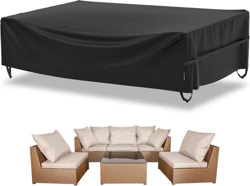 Vista 11 de Velway Funda para muebles de patio al aire libre, impermeable, rectangular, para mesa de patio, silla, sofá, 67 pulgadas de largo x 37 pulgadas
