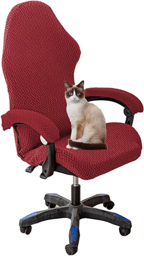 Vista 11 de Fundas para sillas de juego con fundas para apoyabrazos, funda para silla de escritorio, funda para silla de computadora, funda elástica para silla