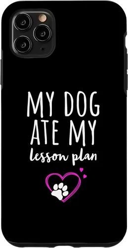 Vista 11 de iPhone 14 Mi perro se comió mi plan de lecciones divertido estuche para profesores de regreso a clases