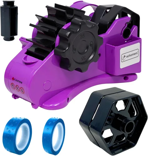 Vista 9 de Echomerx Dispensador de cinta original multirollo – Sublimación precortada resistente al calor, Cricut, transferencia, térmica, prensa, cintas
