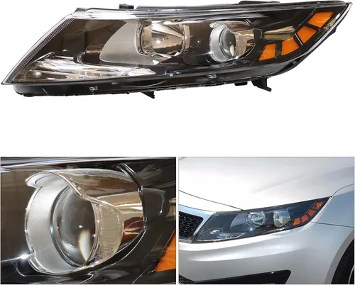 Vista 2 de Para KIA Optima 2011-2013 faros halógenos de fábrica. Lámpara de montaje de faros halógenos para Kia Optima 2011 2012 2013 para Kia Optima con lente