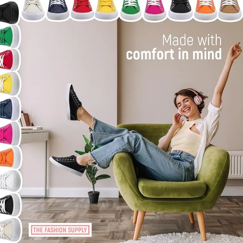 Vista 4 de Zapatillas de deporte para mujer, zapatillas de deporte de moda, tenis para mujer, zapatillas de deporte para mujer, zapatillas de deporte para mujer