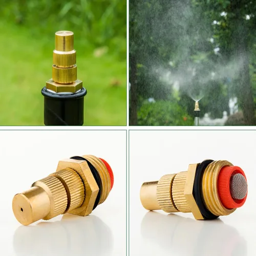 Vista 3 de Rociador de riego de jardín Boquilla de pulverización de riego ajustable G1/2" rosca macho