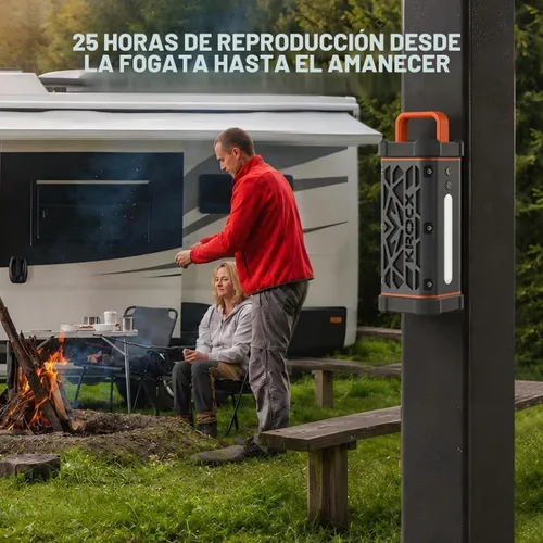 Vista 5 de TRAVOR - Altavoz Bluetooth magnético resistente para carrito de golf Gris meteorito