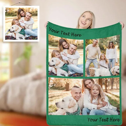 Vista 29 de D-Story Manta personalizada con fotos con cualquier texto - Mantas con imágenes personalizadas para Navidad, cumpleaños, regalos para parejas
