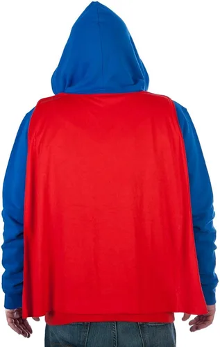 Vista 3 de DC Comics Superman Caped - Sudadera con capucha para hombre