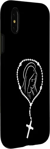 Vista 9 de iPhone 16 Rosario Virgen María Dios Jesús Fe Religioso Católico Estuche de Regalo