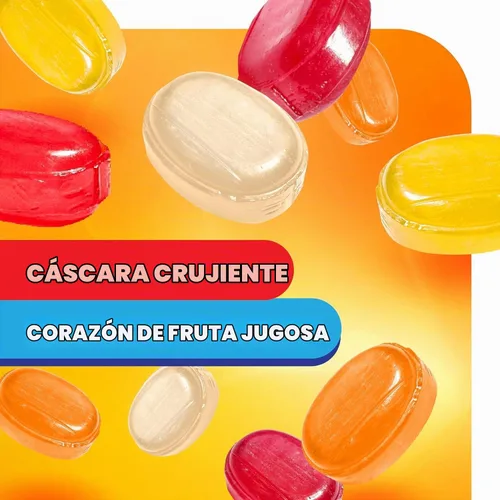 Vista 9 de Caramelo duro relleno de frutas 1.5 libras aproximadamente 90 piezas