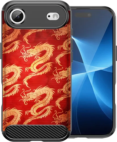 Vista 5 de CasesOnDeck Case Compatible with [Apple iPhone 17 Air/iPhone 17 Air Case] Pictorial Patterned TPU Design Case Flexible Slim and Elegant (Astronaut)