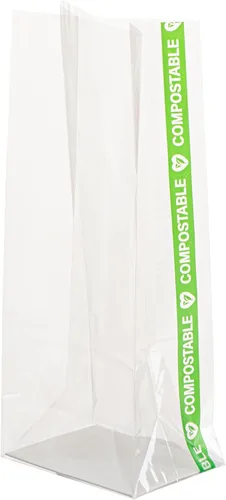 Vista 18 de Restaurantware Bag Tek - Bolsas al por menor de 2 x 1.5 x 5 pulgadas, 100 bolsas duraderas para dulces - Bolsas BOPP transparentes desechables