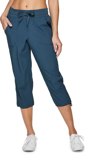 Vista 6 de RBX - Pantalón capri deportivo con cordón,ligero, con bolsillos y estilo cargo, para mujer