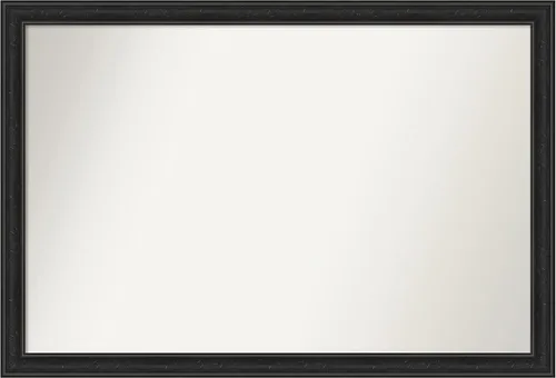 Vista 198 de Amanti Art Espejo personalizado, gran espejo de baño estrecho, espejo de pared o espejo de tocador de baño sobre el fregadero (24 x 24 pulgadas)