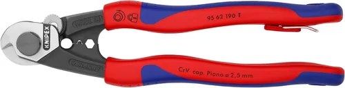 Vista 9 de KNIPEX Herramientas 95 62 160 Cortadores de cuerda de alambre con bloqueo de apertura y resorte, 6 pulgadas