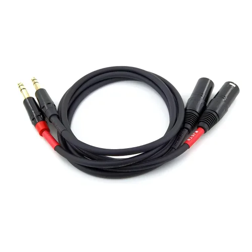 Vista 11 de Cable XLR de 1/4 de pulgada a 3 pines, cable equilibrado de micrófono TRS macho a XLR macho de 0.250 in (1 pie)