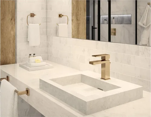 Vista 7 de Symmons SLS-3612-MB-1.0 Duro Grifo de baño de una sola manija