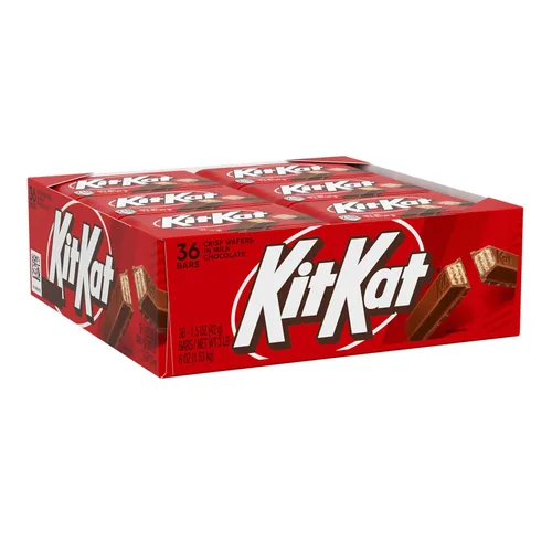 Vista 3 de Kit Kat - Barras de caramelo de chocolate con leche y oblea, 1.5 onzas (36 unidades)