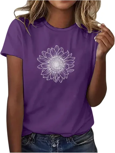 Vista 22 de Camiseta con estampado de animales para mujer, camiseta de libélula divertida, linda camiseta de manga corta, blusa de primavera 2023, camisas