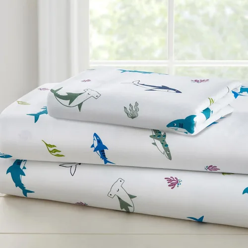 Vista 7 de Wildkin - Juego de sábanas 100% algodón para niños – Sábanas suaves y acogedoras - Dinosaurio Land