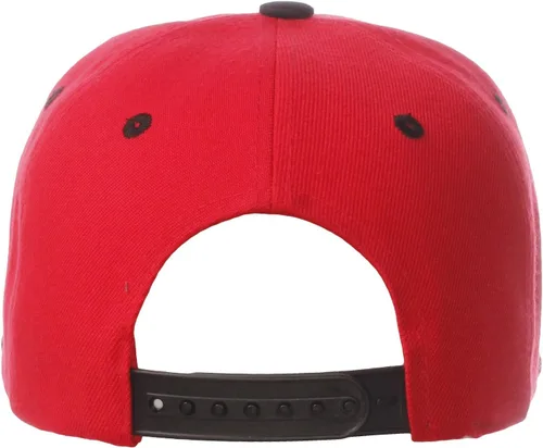 Vista 2 de Número de equipo modificado para requisitos particulares del jugador del color del sombrero del Snapback de la visera plana clásica de la visera