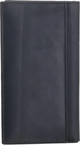 Vista 3 de ARIAT Cartera plegable de cuero negro con logotipo en relieve para hombre Cartera plegable