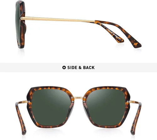 Vista 4 de OLIEYE - Lentes de sol polarizados para mujer, con protección UV400, anteojos de moda