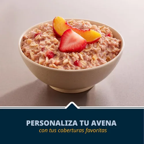 Vista 5 de Avena instantánea Quaker Immunity, paquete variado de 3 sabores, buena fuente de vitaminas C, D y zinc, granos enteros, sin sabores artificiales