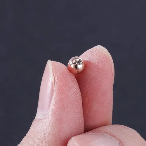 Vista 6 de AoedeJ Parte trasera de aretes de acero inoxidable con cierre de bola, reemplazos de parte trasera de aretes, parte trasera de aretes con tuerca