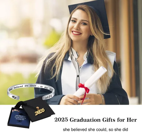 Vista 4 de M MOOHAM Graduation Gifts for Her Him 2025, Inspirational Graduation Bracelets Class of 2025 High School College Graduation Gifts for Her with
