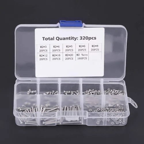 Vista 7 de Walfront 320pcs M2 Tornillos de máquina Set sujetadores herramienta de refuerzo para laptop/disco duro/teclado/teléfono/PC, sujetador