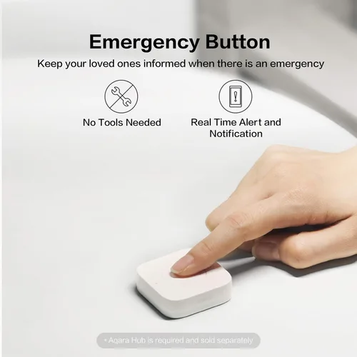 Vista 4 de Aqara Mini interruptor inalámbrico y enchufe Samrt con monitoreo de energía, requiere Aqara Hub, conexión Zigbee, botón inteligente