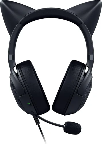 Vista 9 de Razer Kraken Kitty V2 Auriculares USB con cable orejas de gatito RGB Chroma - Iluminación reactiva de transmisión - Micrófono cardioide HyperClear