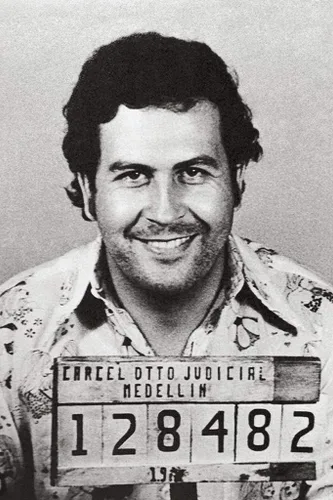Vista 2 de Póster laminado de Pablo Escobar de Mugshot El Patrón Famoso Narcos Cartel de Medellín, borrado en seco, arte de pared de 12 x 18 pulgadas