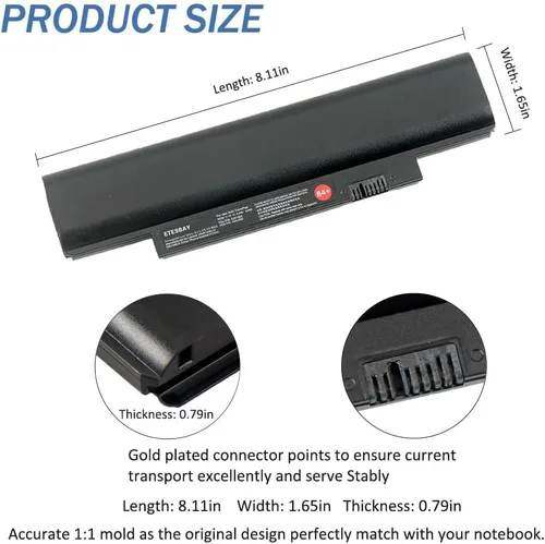 Vista 3 de ETESBAY X121E E120 42T4947 42T4948 84+ 63Wh Reemplazo de batería para portátil Lenovo IBM Thinkpad Edge E125 E130 E135 E145 E320 E325 E330 E335 L330