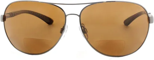 Vista 3 de Fiore Gafas de sol bifocales polarizadas de aviador, lentes de lectura bifocales