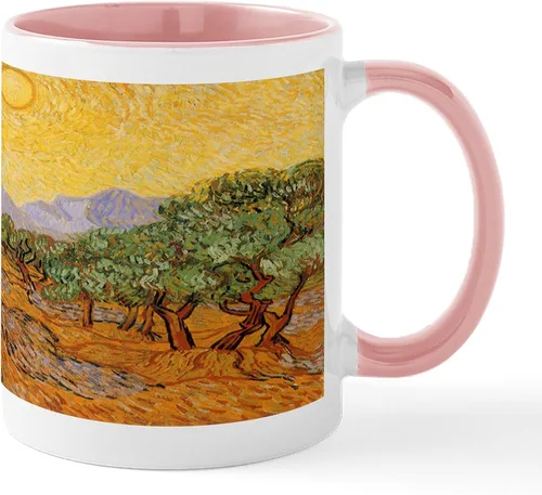 Vista 34 de CafePress Irises By Vincent Van Gogh Taza de café de cerámica de 11 oz (11.0 fl oz)