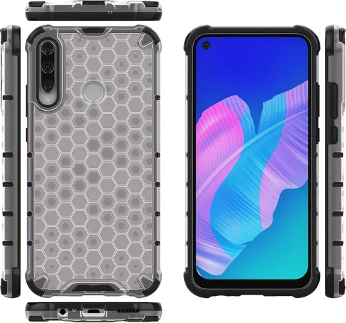 Vista 205 de Pzwoxukhov Funda compatible con Huawei Nova 3i, compatible con Huawei P Smart+ 2018 Honeycomb Anti-Drop Shock-Absorbing Case Negro