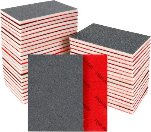 Vista 16 de 24 Piezas Esponjas de Lijado Grano 1200-1500, Bloques de Lijado Lavables y Reutilizables para Madera, Metal, Paneles de Yeso, Acristalamiento, Papel