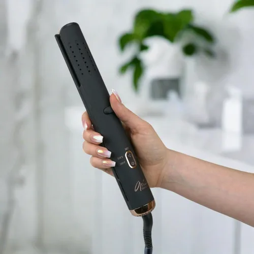 Vista 5 de Aria Beauty Insta Styler - Rizador de pelo de cerámica – Varita rizadora de doble voltaje – Rizador para rizos sin esfuerzo – Perfecto para viajes