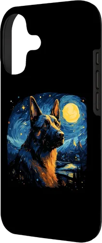 Vista 2 de Van Gogh Dog German Shepherd Case for iPhone 17