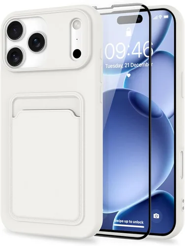 Vista 78 de MZELQ Compatible con iPhone 11 Funda TPU Soporte para Tarjetas Cubierta de Billetera, Protección de Cámara + Protector de Pantalla Funda Suave
