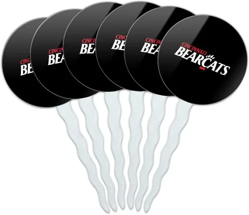 Vista 109 de Abilene Christian - Juego de 6 palillos para cupcakes con logotipo secundario
