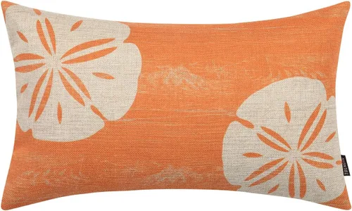 Vista 10 de TRENDIN Funda de almohada de playa de 12 x 20 pulgadas, decoración marina marina rectangular, funda de cojín de lino para sofá, decoración rústica
