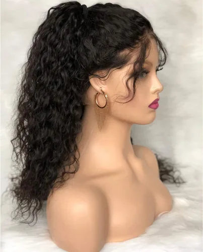 Vista 4 de Voloria Cabeza de maniquí femenino realista con maniquí de hombro Cabeza de PVC Busto Peluca Soporte de cabeza con maquillaje para pelucas, collar