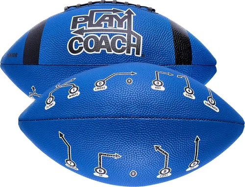 Vista 10 de PlayCoach Fútbol Juvenil en Tallas Junior y Peewee con 10 Rutas Básicas de Pase para Niños de 6 a 12 años - Aprobado por Drew Brees, Fútbol de Cuero